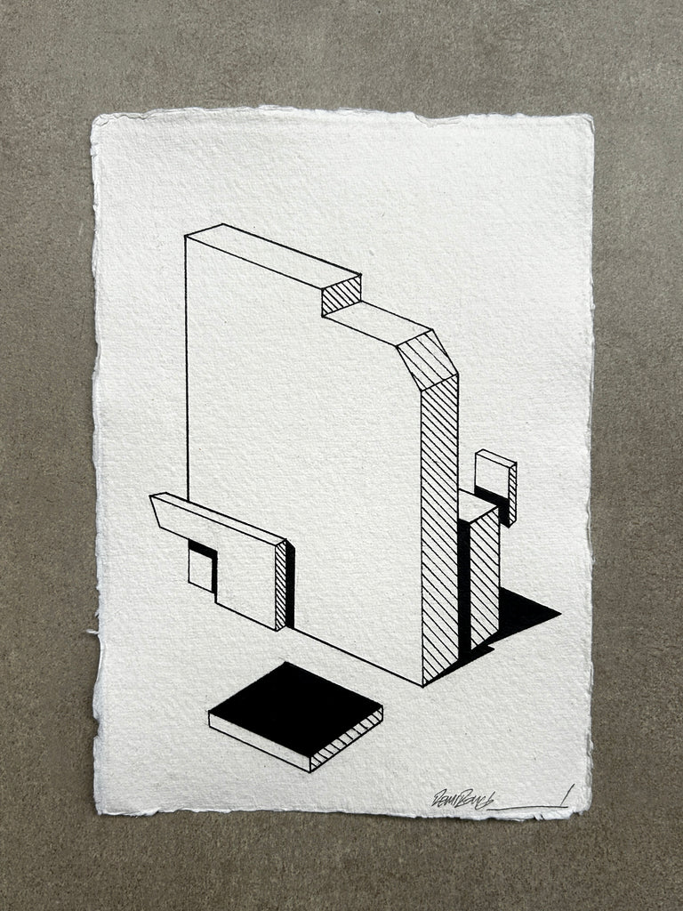 Ink sculptural drawing 02