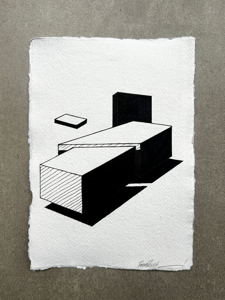 Ink sculptural drawing 03