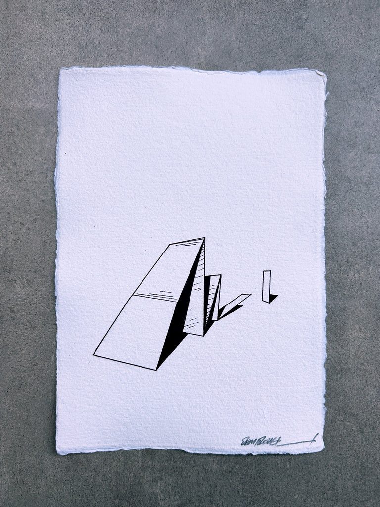 Ink sculptural drawing 09